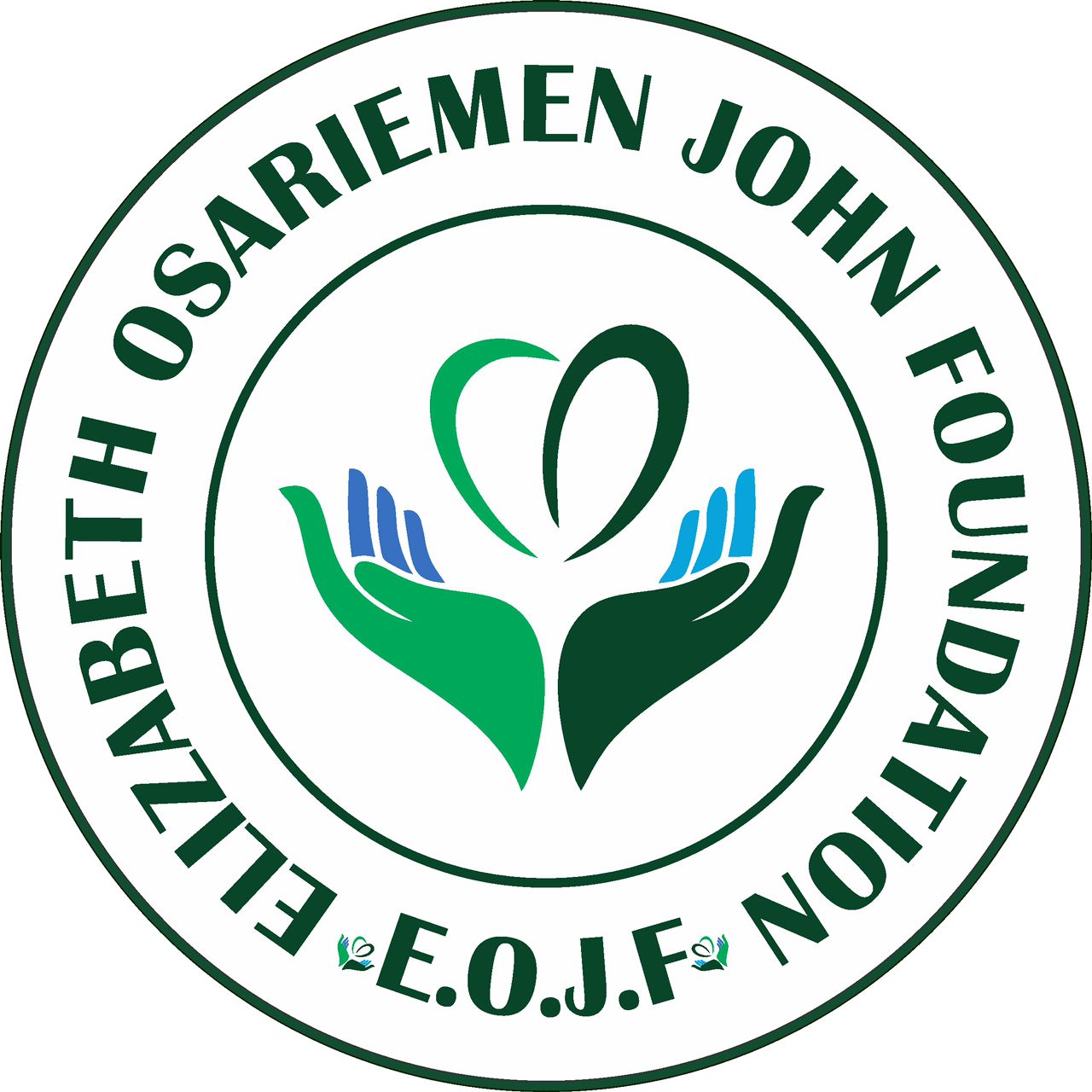 ELIZABETH OSARIEMEN JOHN FOUNDATION official logo - Nigerian charity organization